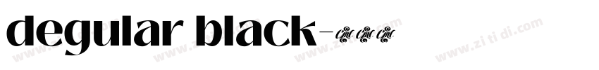 degular black字体转换